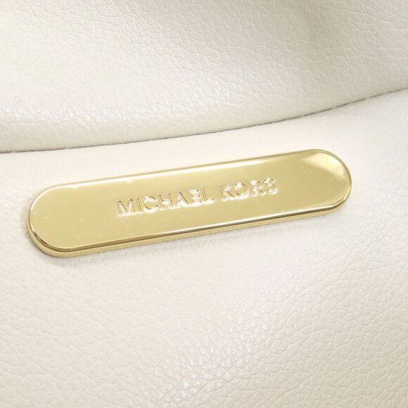 Michael Kors Kimberly White Leather Tote Bag (Pre-Owned) - Picture 9 of 11